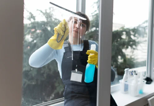 Nettoyage de vitres intérieures et extérieures au Blanc